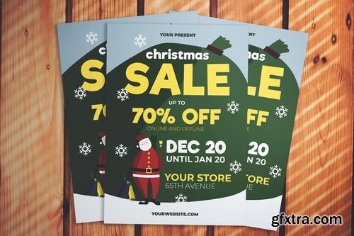 Christmas Santa Sale Flyer