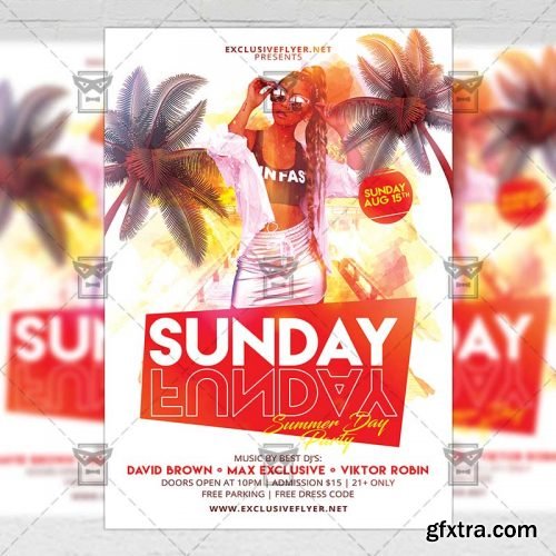 Sunday Funday - Club A5 Flyer Template