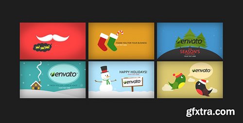 Videohive Holidays Greetings Pack 9355535