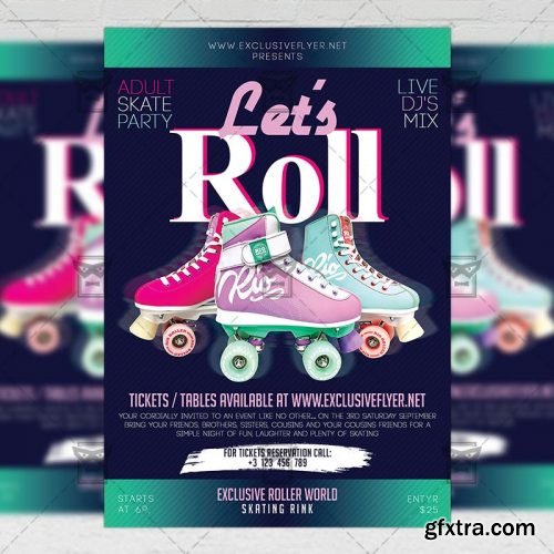 Let’s Roll Flyer - Club A5 Template