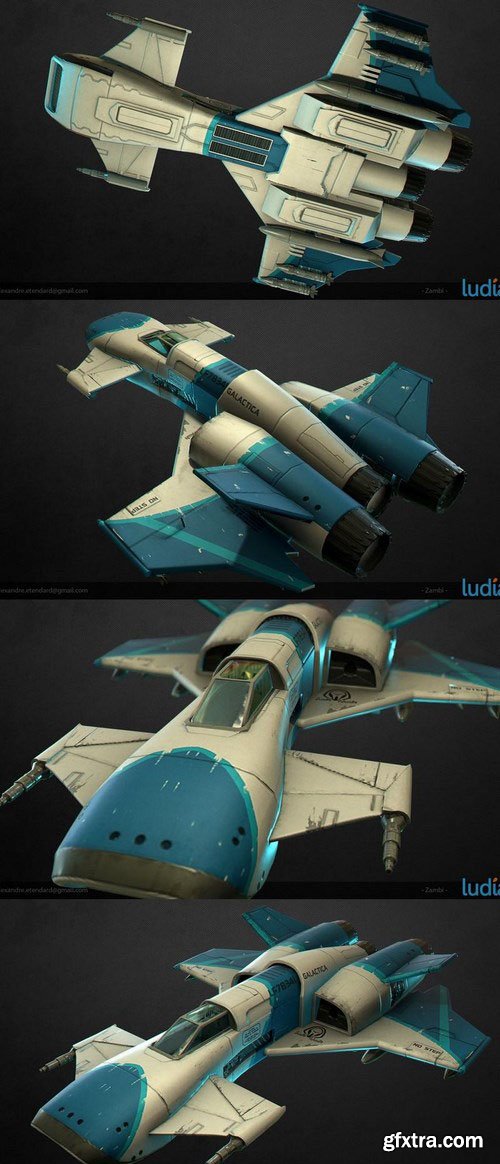 Battlestar Galactica Squadrons Zambi Space craft – 3D Model