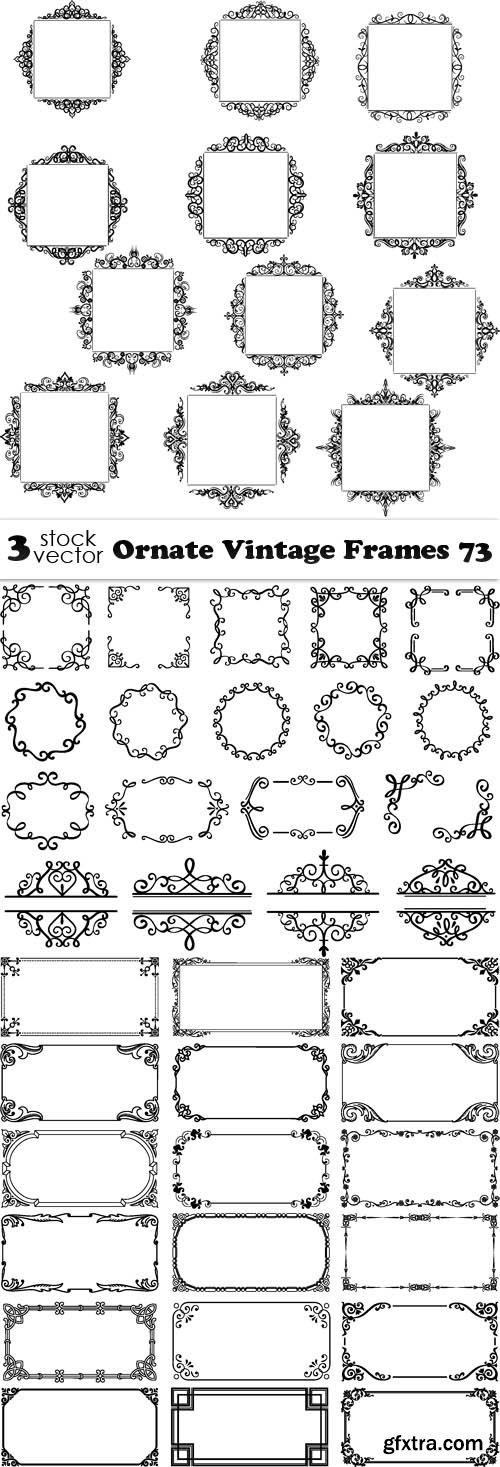 Vectors - Ornate Vintage Frames 73