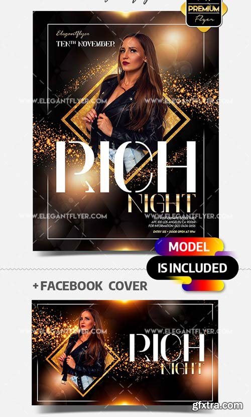 Rich Club Night Party V1 2018 Flyer PSD Template