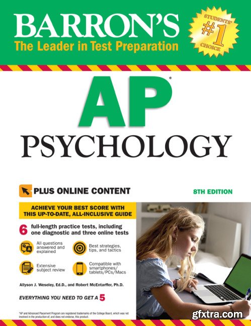Barron\'s AP Psychology with Online Tests, 8th Edition