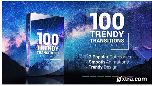 100 Trendy Transitions Library - Premiere Pro Templates 138283