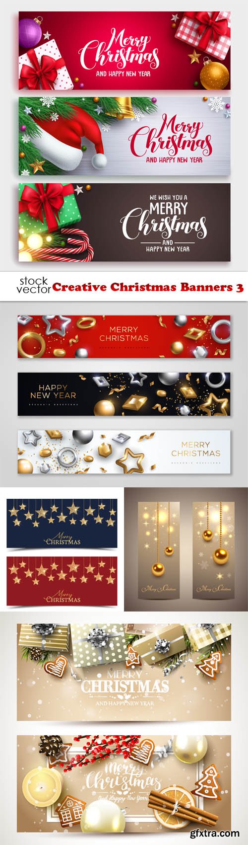 Vectors - Creative Christmas Banners 3