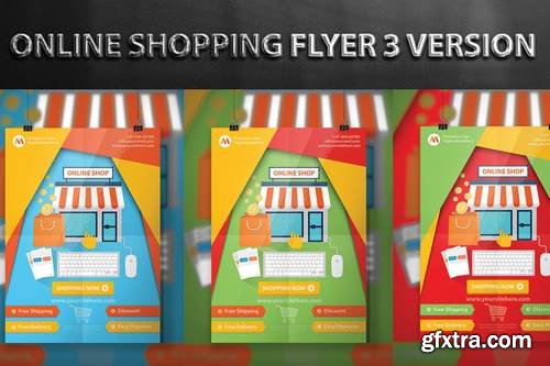 Online Shopping Flyer Design