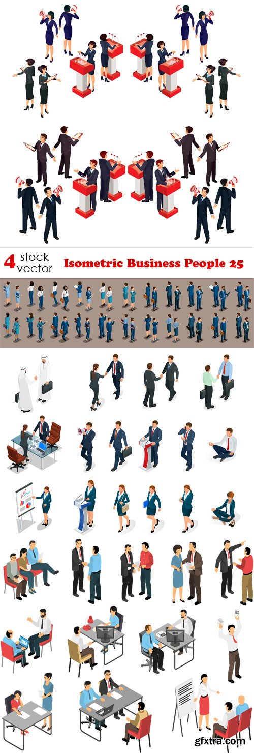 Vectors - Isometric Business People 25