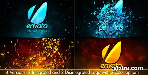Videohive - Cinematic Fire Shatter Logo - 3777216