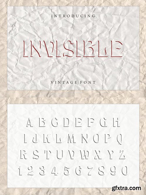 Invisible - Modern Font
