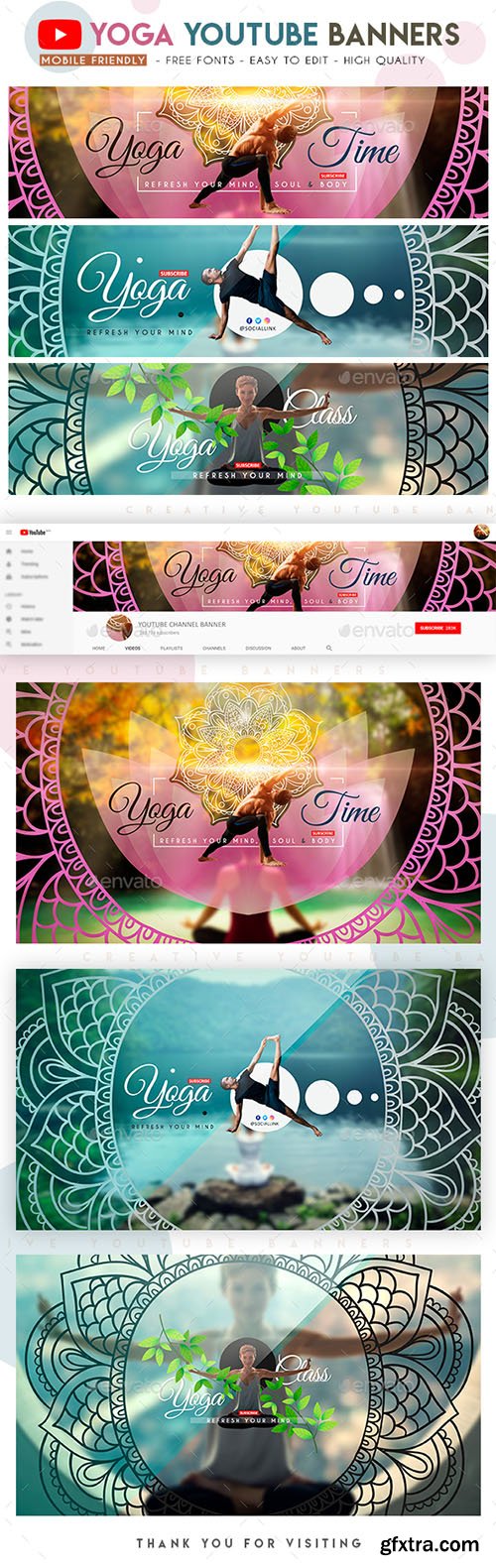 Yoga YouTube Banners 22841110