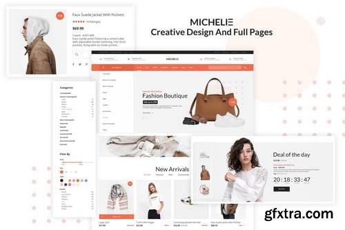 Michelie - Ecommerce PSD Template