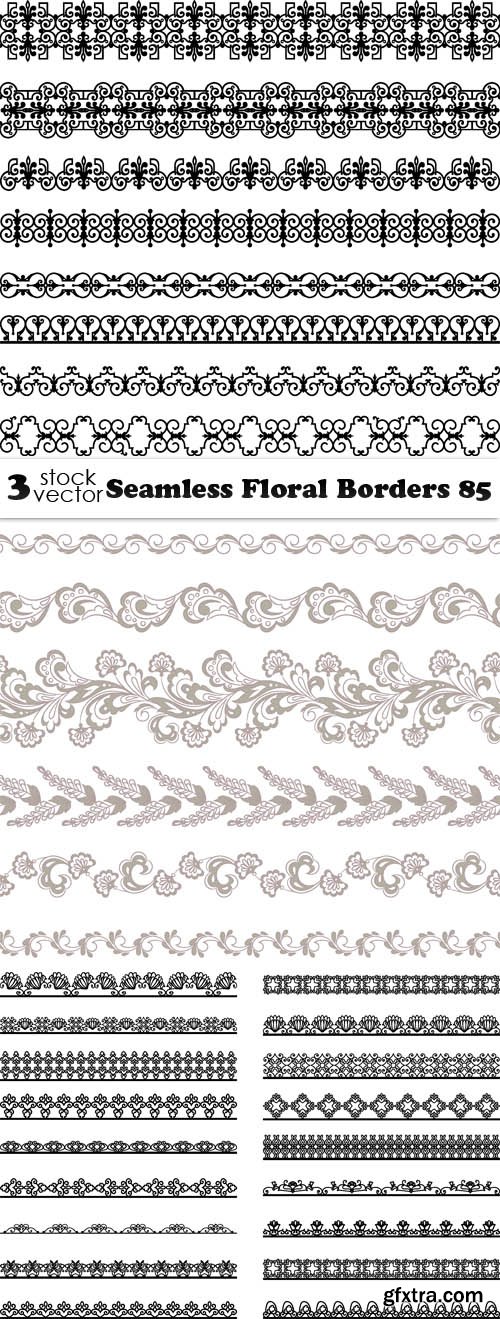 Vectors - Seamless Floral Borders 85