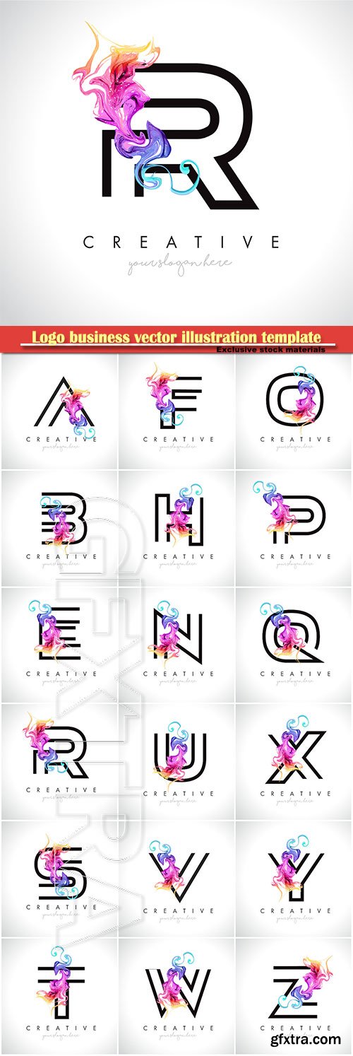 Letter logo vector illustration design template