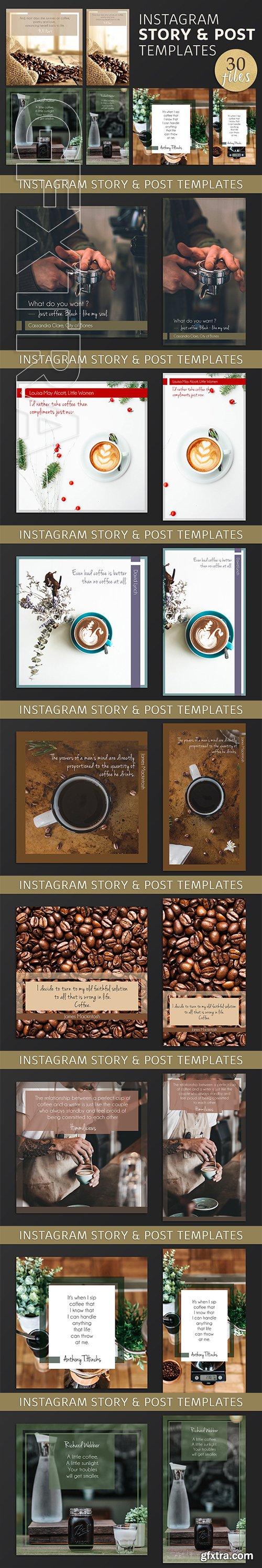 CreativeMarket - Instagram Post & Story Templates 2878743