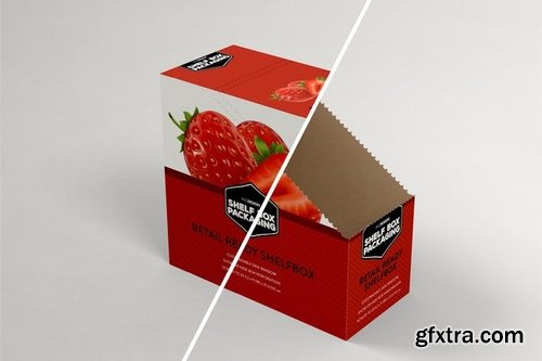 Retail Shelfbox 13 Packaging Mockup