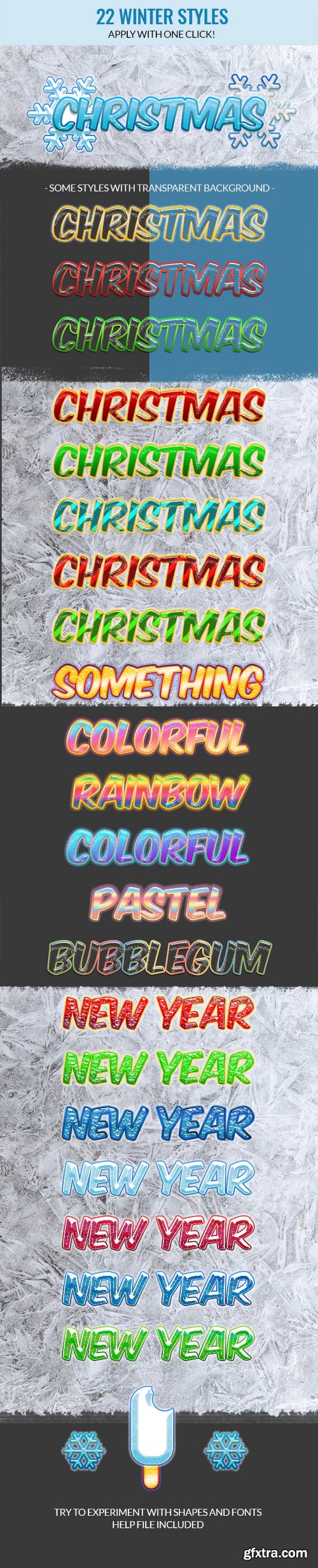 Graphicriver Holiday Christmas Photoshop Text Styles 21078144