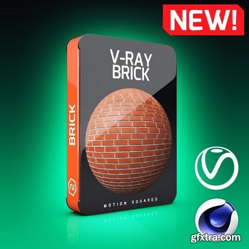 Motion Squared – V-Ray Brick Texture Pack for Cinema 4D