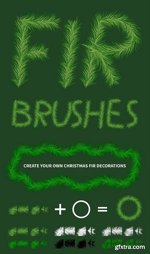 Graphicriver Pine Tree Creator Brush 20985579