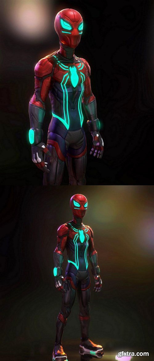 Cyberpunk SpiderMan – 3D Model