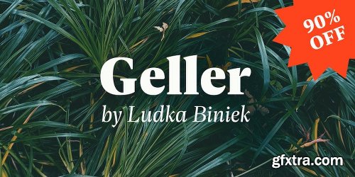 Geller Font Family - 20 Fonts