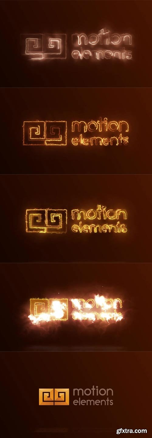 MotionElements - Fire logo reveal - 11419274