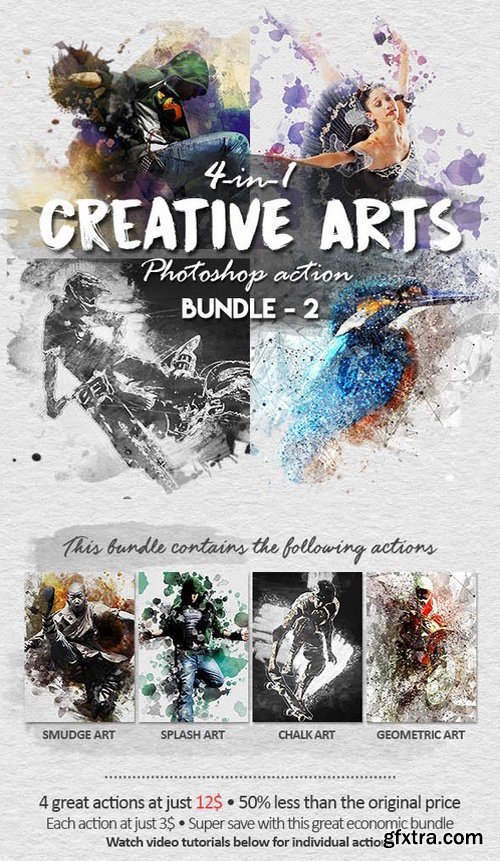 Graphicriver - Creative Arts Photoshop Action Bundle v2 18292627