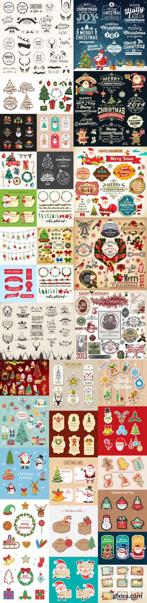 Christmas Elements Vector Pack 1 [Ai/EPS]