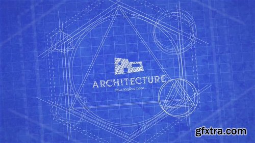 Videohive Blueprint Logo Reveal 22971468