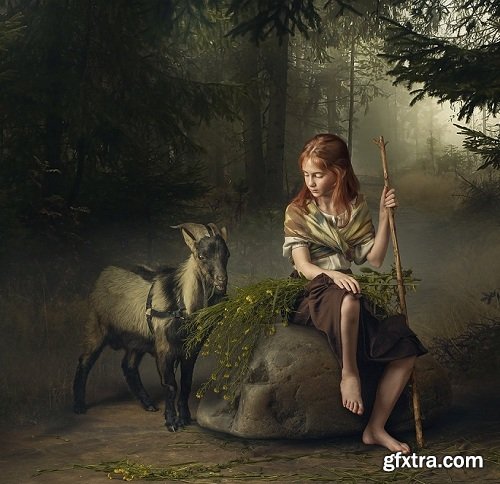 Dmitry Usanin - Girl with Goat & Flowers: Post Processing Video