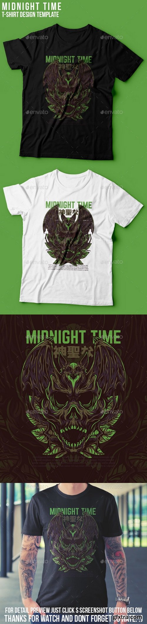 Graphicriver - Midnight Time T-Shirt Design 22801479