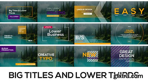 Big Titles and Lower Thirds - After Effects 133245