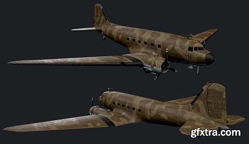 US Skytrain Bomber 3D model