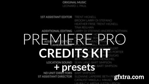 Credit Roll Kit For Premiere - Premiere Pro Templates 144431