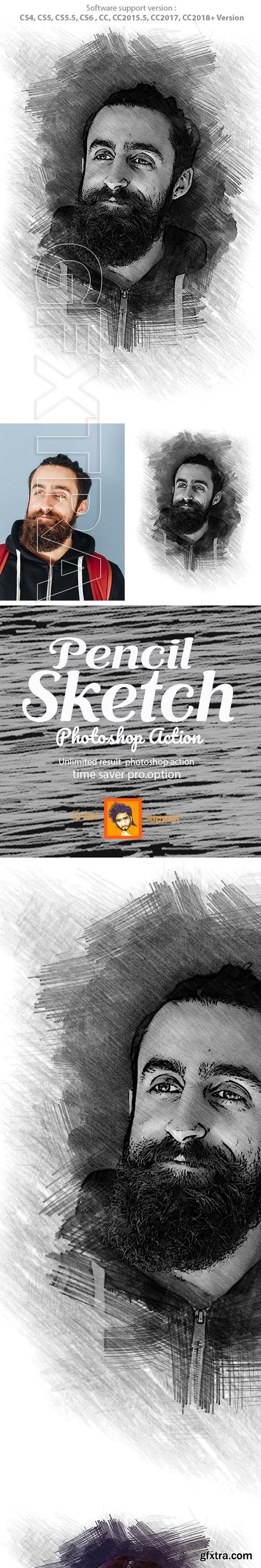 GraphicRiver - Pencil Sketch Photoshop Action 22896928