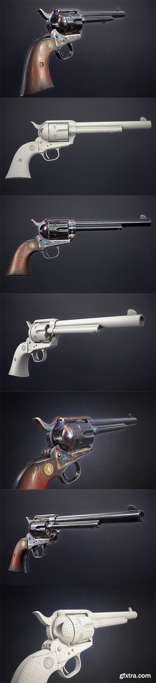 Cubebrush - Colt Single Action Army - Peacemaker