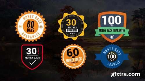 MA - Moneyback Guarantee Badges After Effects Templates 148395
