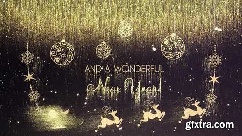 MA - Golden Christmas Wishes After Effects Templates 148268