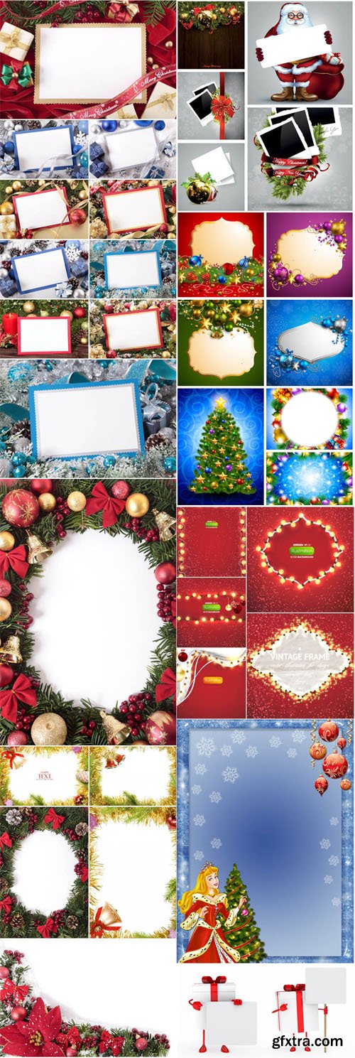 Christmas & New Year Frames Collection 1