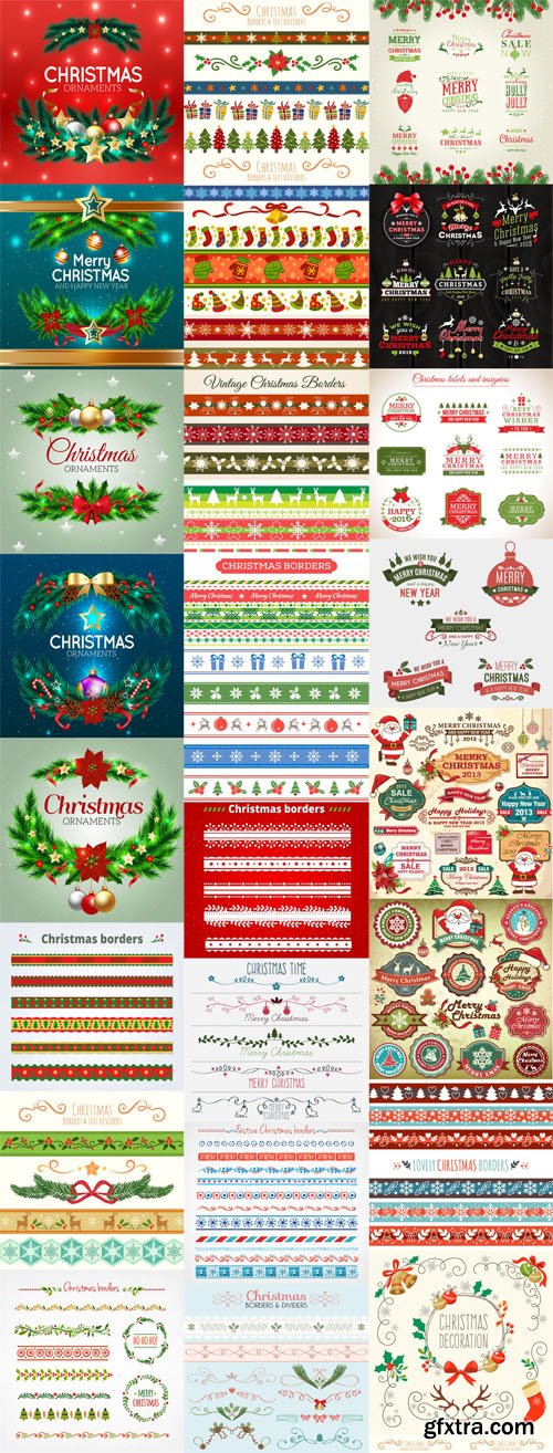 Christmas Elements Vector Pack 2