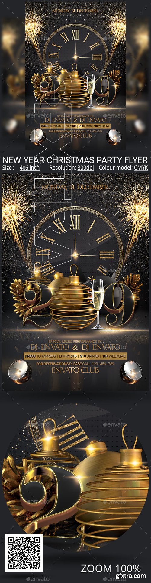 GraphicRiver - New Year Christmas Party Flyer 22951657