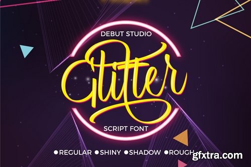 CM - Glitter Script Font 2026645