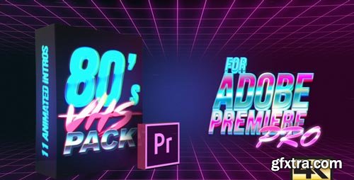 Videohive - 80\'s VHS Intro Pack | MOGRT for Premiere Pro - 21825551