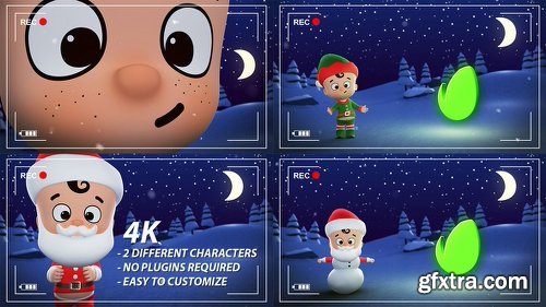Videohive Santa & Elf Christmas Animation 22954856