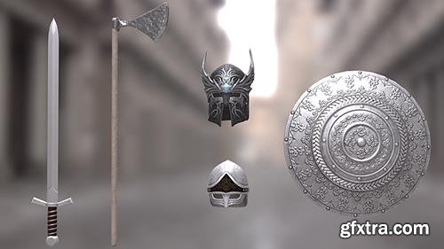 Cubebrush - Weapons and armor pack