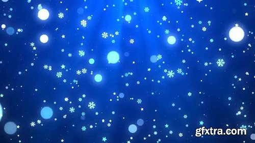 Blue Christmas Snowflakes - Motion Graphics 142630