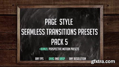 Page Style Seamless Transitions - Premiere Pro Templates 143811