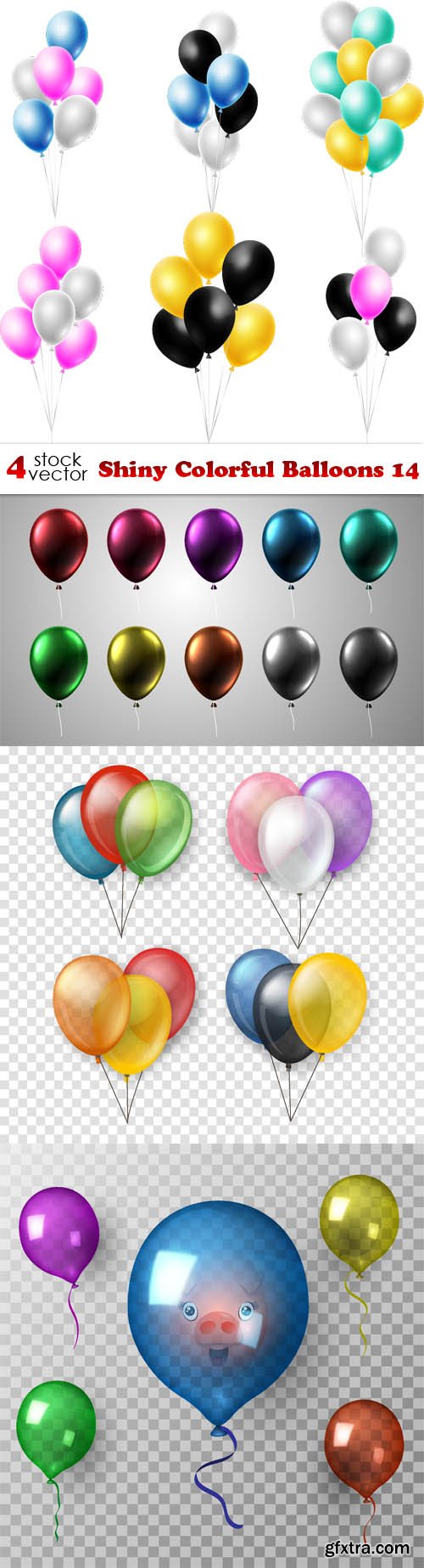 Vectors - Shiny Colorful Balloons 14