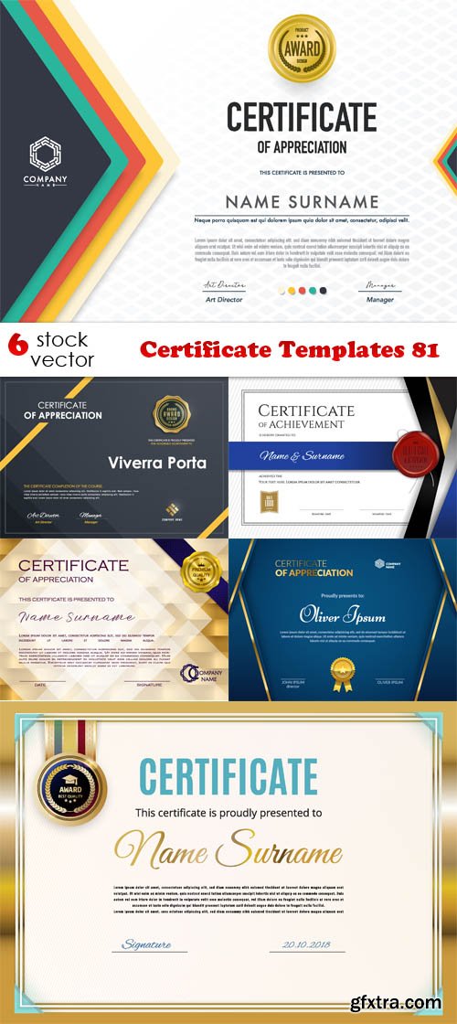 Vectors - Certificate Templates 81