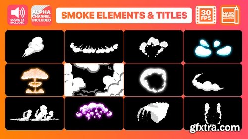 Videohive 2DFX Smoke Elements And Titles 22896962